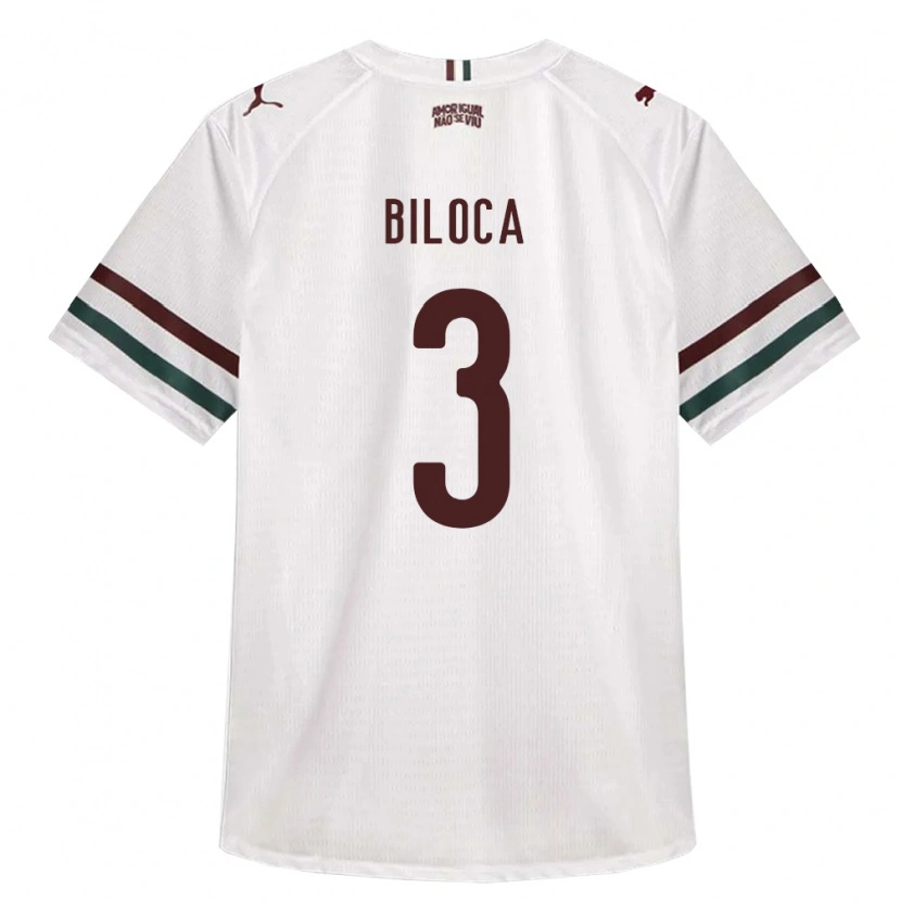 Danxen Heren Gabriel Biloca #3 Wit Groen Bordeaux Rood Uitshirt Uittenue 2026/27 T-Shirt