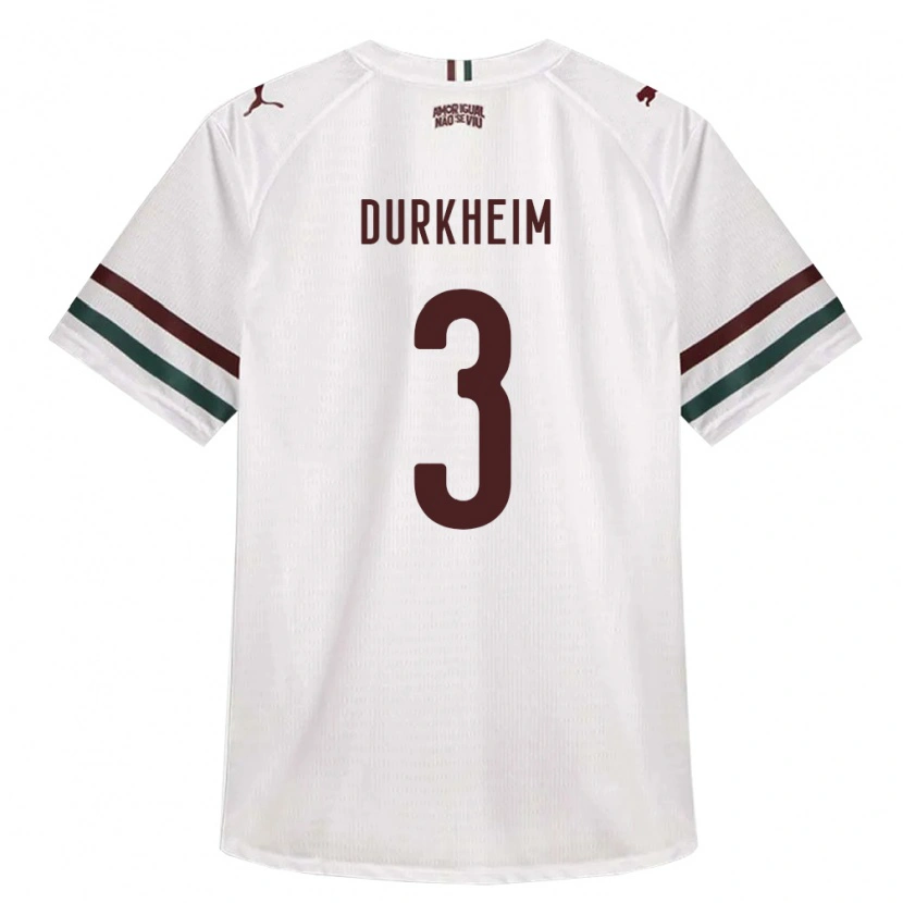 Danxen Heren Augusto Durkheim Rodrigues Da Silva #3 Wit Groen Bordeaux Rood Uitshirt Uittenue 2026/27 T-Shirt