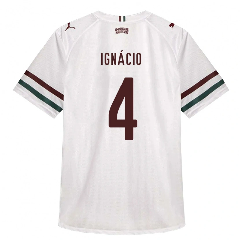 Danxen Heren Ignácio Da Silva Oliveira #4 Wit Groen Bordeaux Rood Uitshirt Uittenue 2026/27 T-Shirt