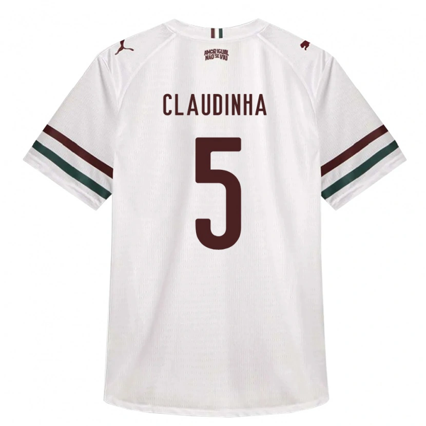 Danxen Heren Claudinha #5 Wit Groen Bordeaux Rood Uitshirt Uittenue 2026/27 T-Shirt