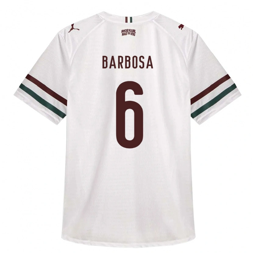 Danxen Heren Diogo Barbosa #6 Wit Groen Bordeaux Rood Uitshirt Uittenue 2026/27 T-Shirt