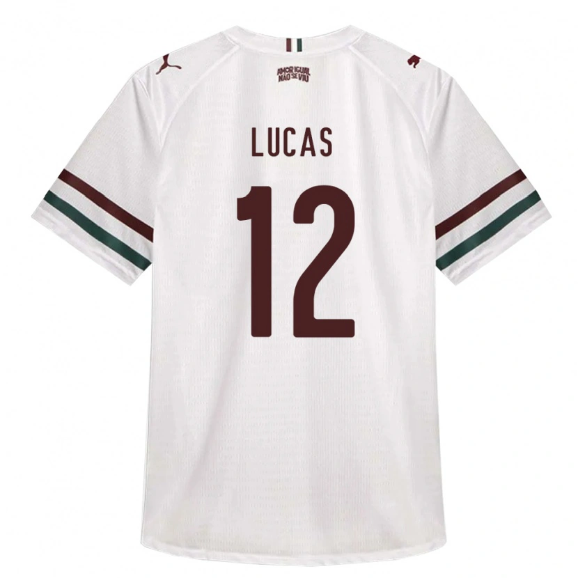 Danxen Heren André Lucas #12 Wit Groen Bordeaux Rood Uitshirt Uittenue 2026/27 T-Shirt