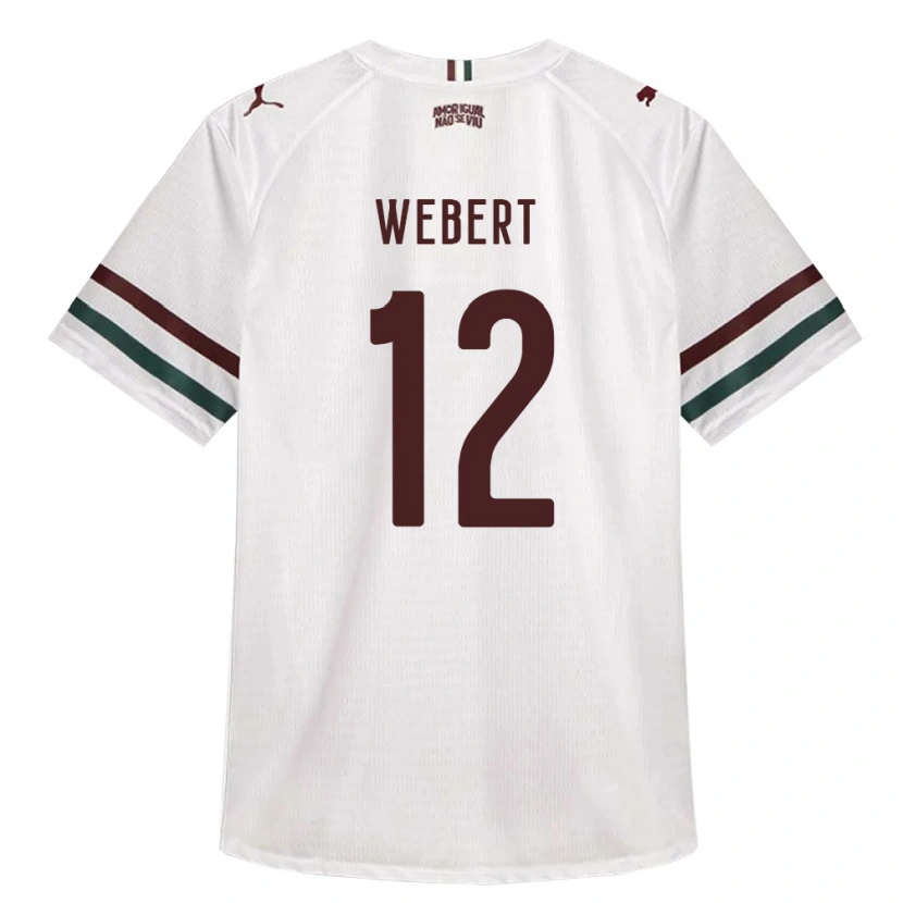 Danxen Heren Webert Silva Leite Ferreira #12 Wit Groen Bordeaux Rood Uitshirt Uittenue 2026/27 T-Shirt