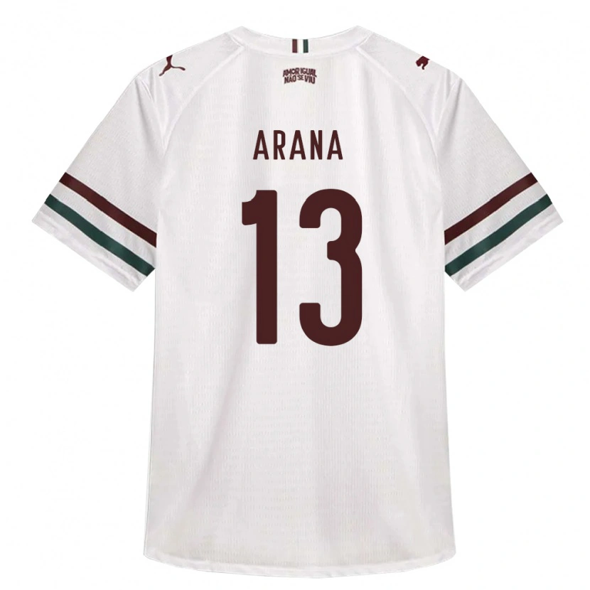 Danxen Heren Guilherme Arana #13 Wit Groen Bordeaux Rood Uitshirt Uittenue 2026/27 T-Shirt