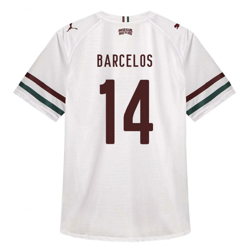 Danxen Heren Danilo Barcelos #14 Wit Groen Bordeaux Rood Uitshirt Uittenue 2026/27 T-Shirt