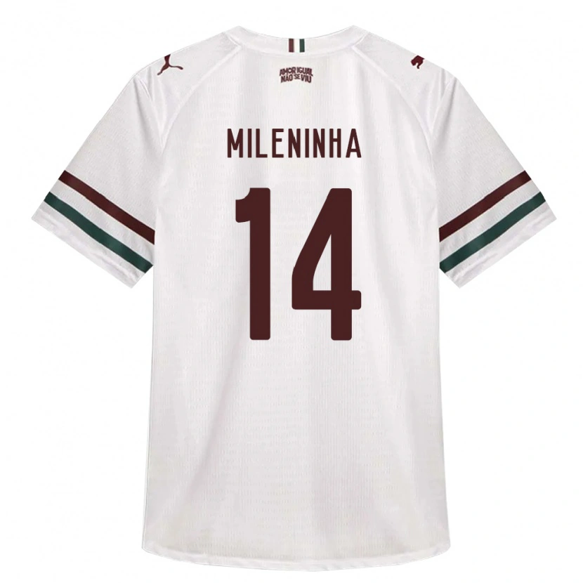 Danxen Heren Mileninha #14 Wit Groen Bordeaux Rood Uitshirt Uittenue 2026/27 T-Shirt