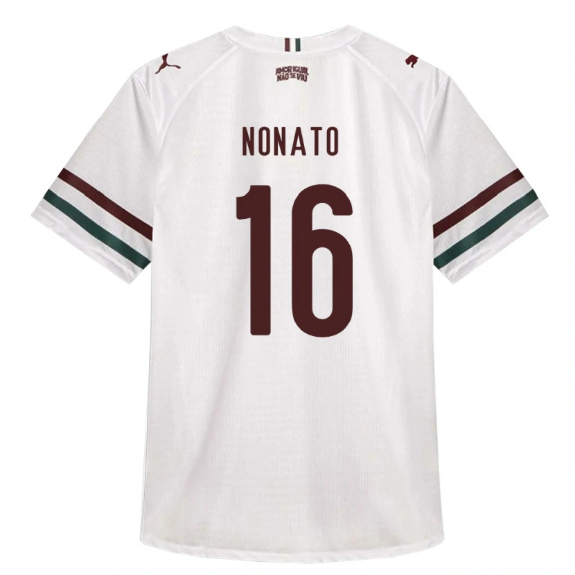 Danxen Heren Gustavo Nonato Santana #16 Wit Groen Bordeaux Rood Uitshirt Uittenue 2026/27 T-Shirt