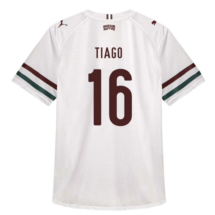 Danxen Heren Tiago Lucas Costa #16 Wit Groen Bordeaux Rood Uitshirt Uittenue 2026/27 T-Shirt