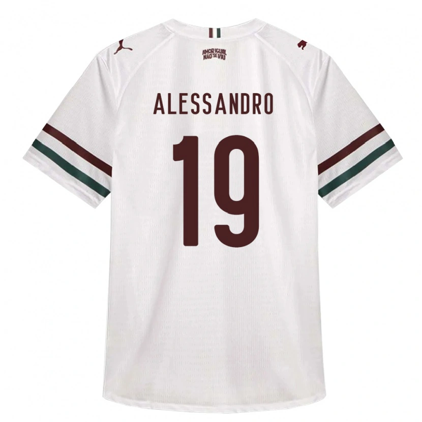 Danxen Heren Alessandro Chaves Da Silva #19 Wit Groen Bordeaux Rood Uitshirt Uittenue 2026/27 T-Shirt