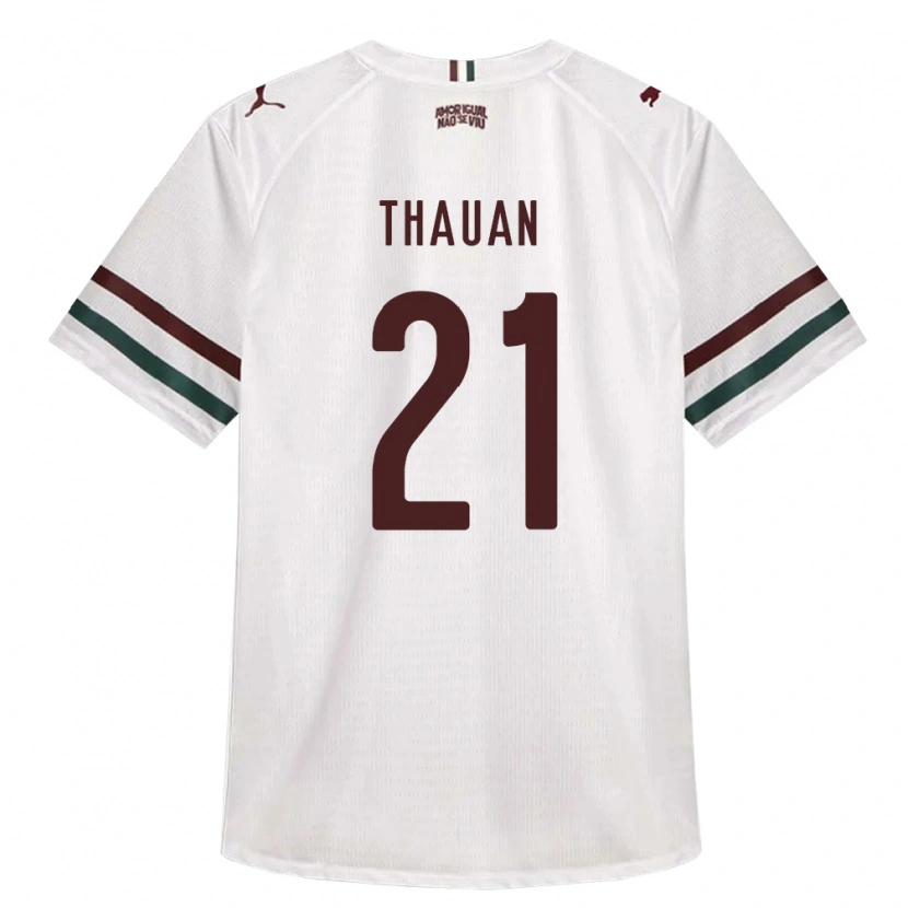 Danxen Heren Weverton Thauan Neres De Sousa #21 Wit Groen Bordeaux Rood Uitshirt Uittenue 2026/27 T-Shirt