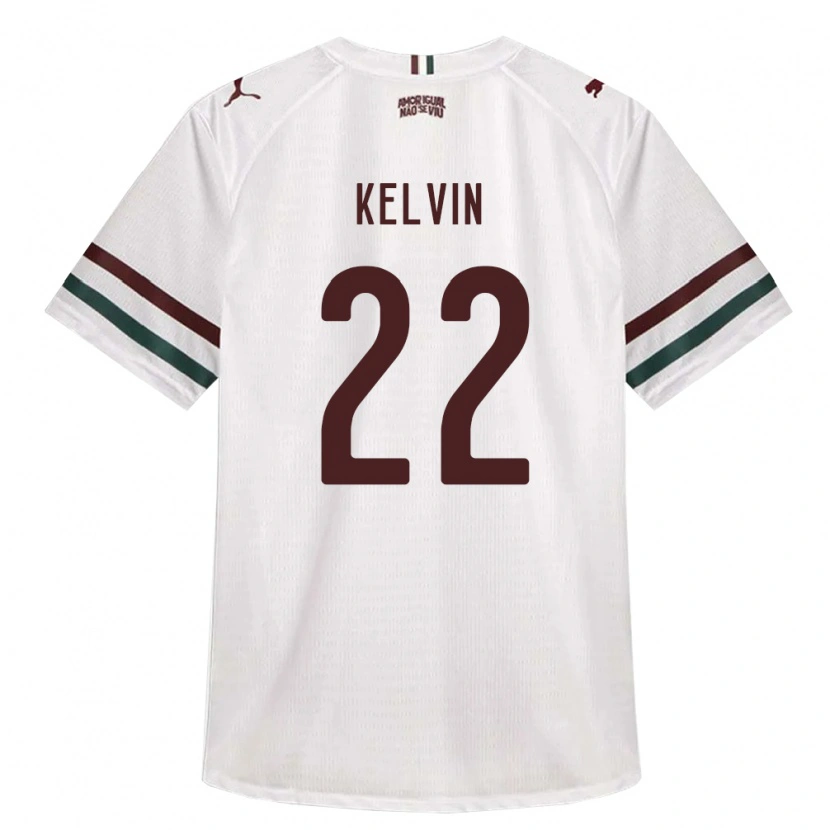 Danxen Heren Kelvin Moreira Sandim #22 Wit Groen Bordeaux Rood Uitshirt Uittenue 2026/27 T-Shirt