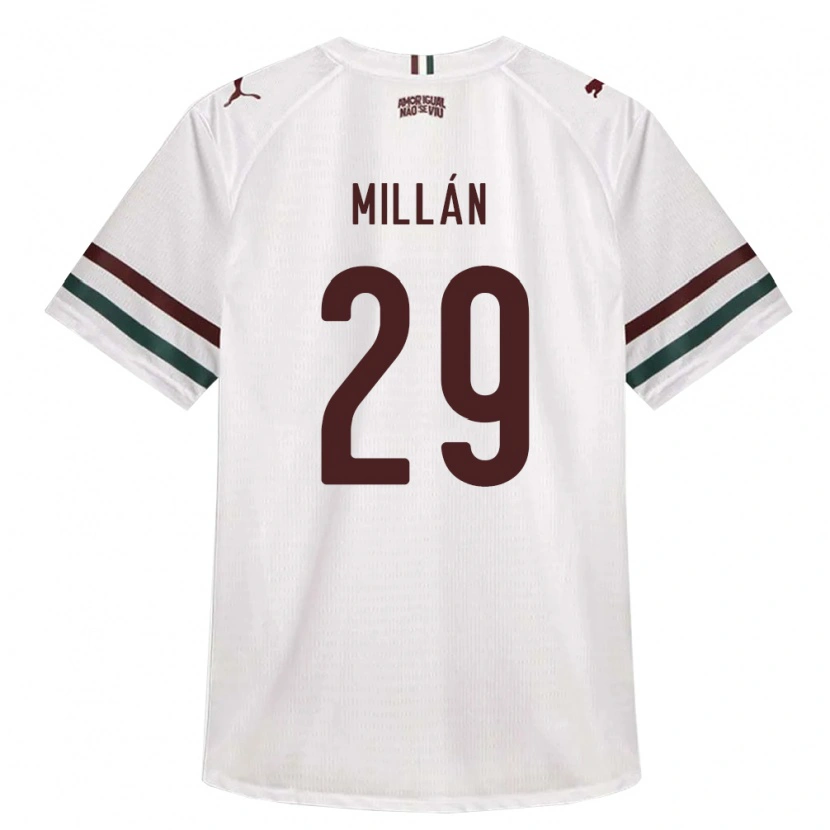 Danxen Heren Julián Millán #29 Wit Groen Bordeaux Rood Uitshirt Uittenue 2026/27 T-Shirt