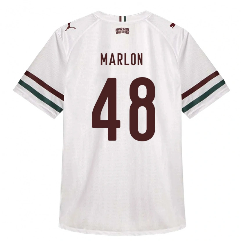 Danxen Heren Marlon Almeida Da Silva Ignacio #48 Wit Groen Bordeaux Rood Uitshirt Uittenue 2026/27 T-Shirt
