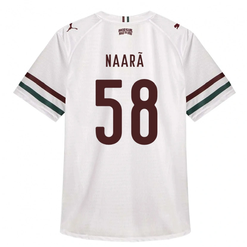 Danxen Heren Naarã Lucas Teixeira Ferreira Dos Santos #58 Wit Groen Bordeaux Rood Uitshirt Uittenue 2026/27 T-Shirt