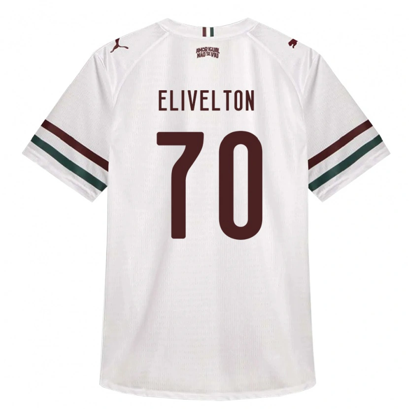 Danxen Heren Elivelton Guedes Alves Da Silva #70 Wit Groen Bordeaux Rood Uitshirt Uittenue 2026/27 T-Shirt
