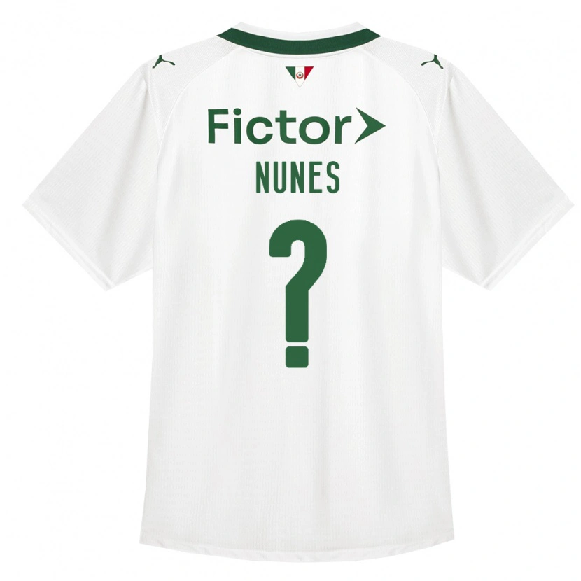 Danxen Heren Kauã Nunes #0 Groen Wit Uitshirt Uittenue 2026/27 T-Shirt