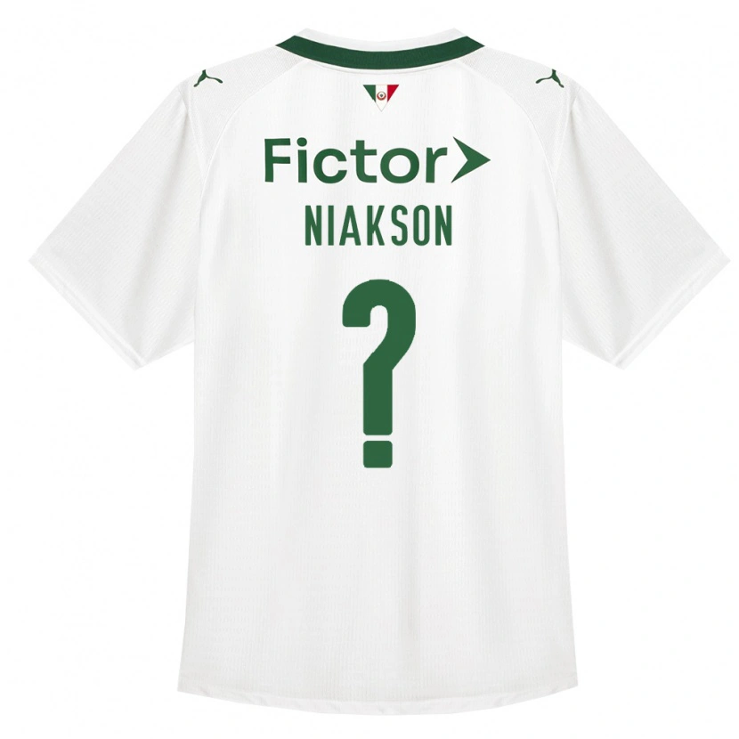 Danxen Heren Niakson Vithor Braga Barcelos #0 Groen Wit Uitshirt Uittenue 2026/27 T-Shirt