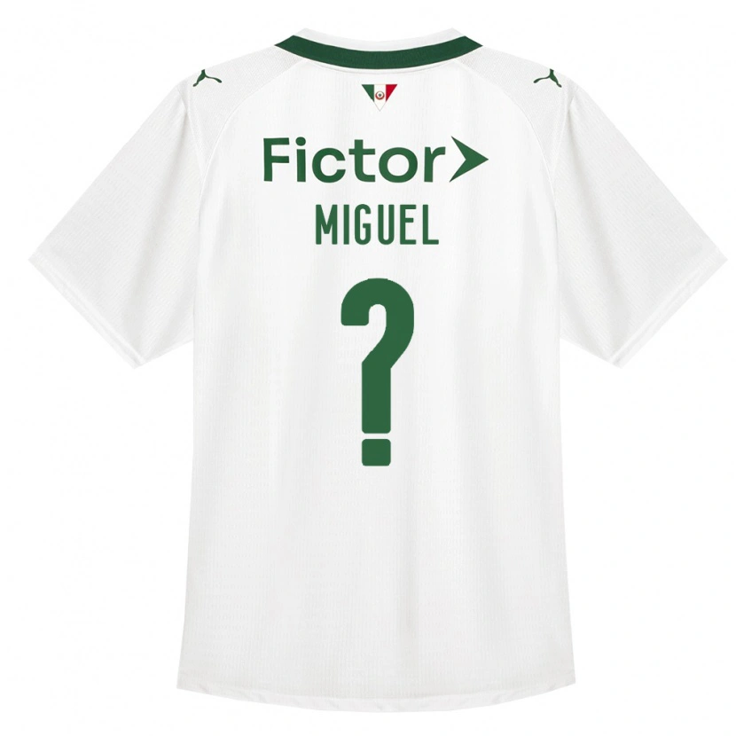 Danxen Heren Carlos Miguel #0 Groen Wit Uitshirt Uittenue 2026/27 T-Shirt