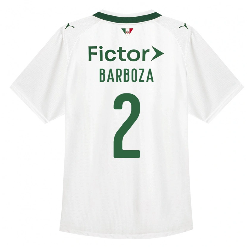 Danxen Heren Alexander Barboza #2 Groen Wit Uitshirt Uittenue 2026/27 T-Shirt