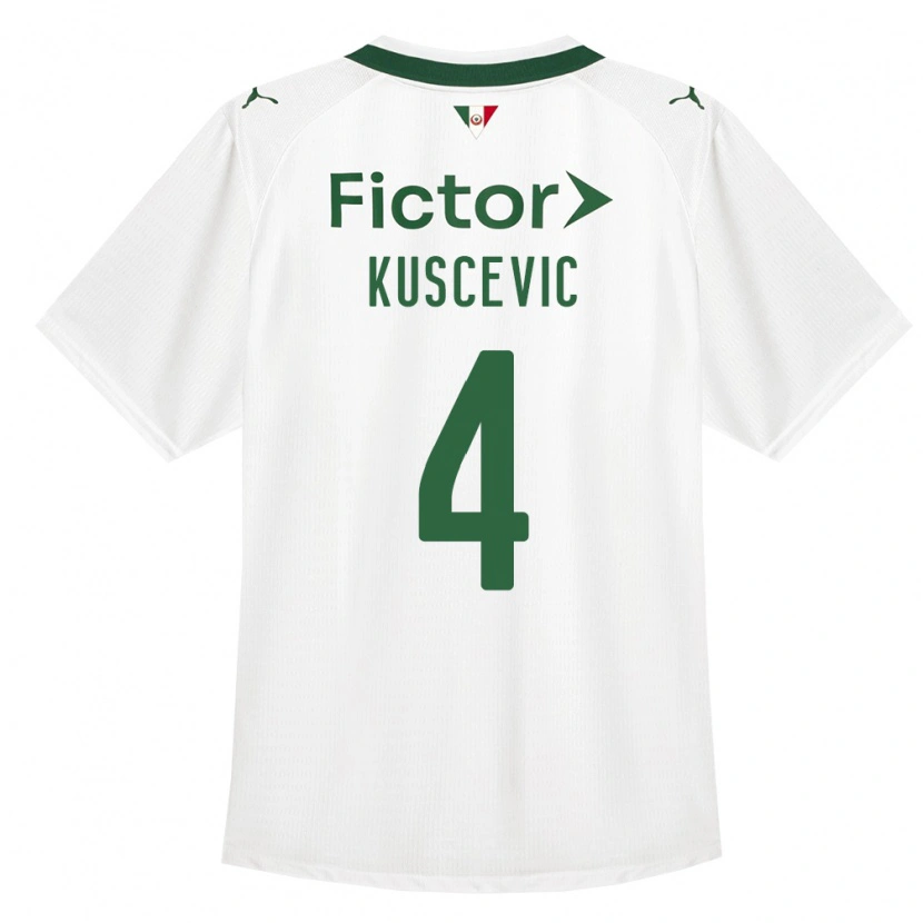 Danxen Heren Benjamin Kuscevic #4 Groen Wit Uitshirt Uittenue 2026/27 T-Shirt