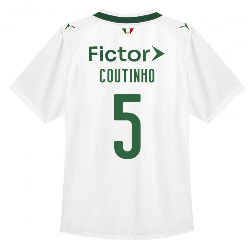 Danxen Heren Rafael Coutinho #5 Groen Wit Uitshirt Uittenue 2026/27 T-Shirt