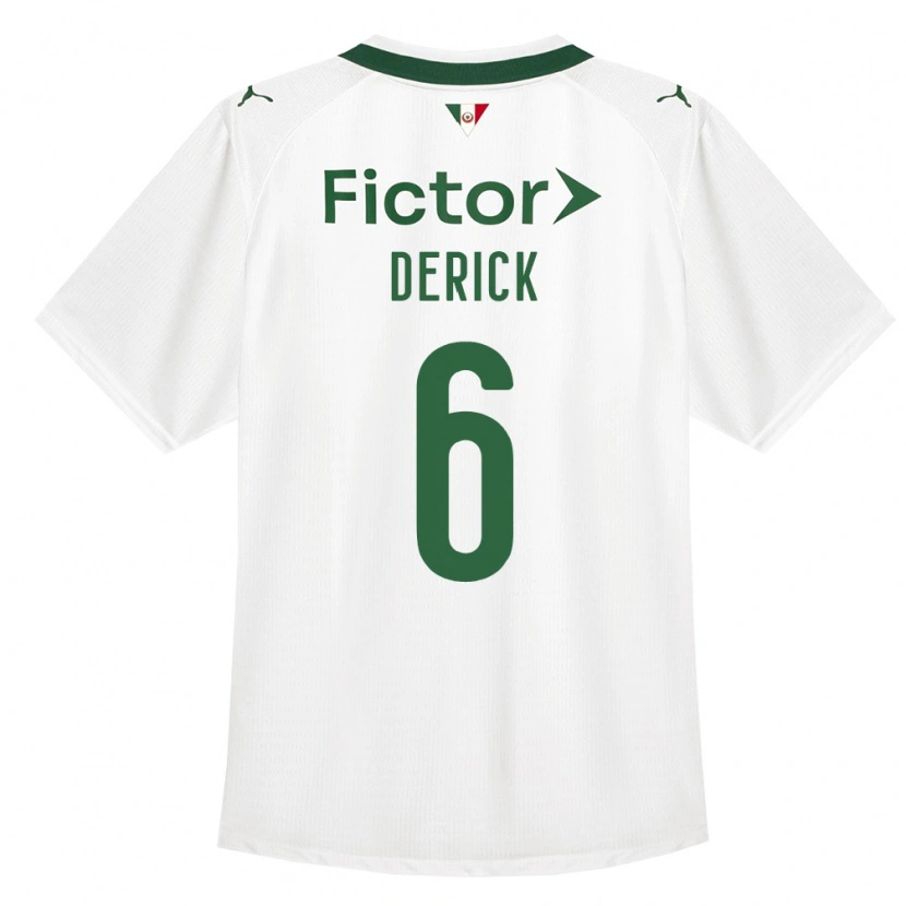 Danxen Heren Derick Araújo Campos #6 Groen Wit Uitshirt Uittenue 2026/27 T-Shirt