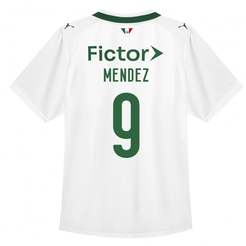Danxen Heren Cesar Mendez #9 Groen Wit Uitshirt Uittenue 2026/27 T-Shirt