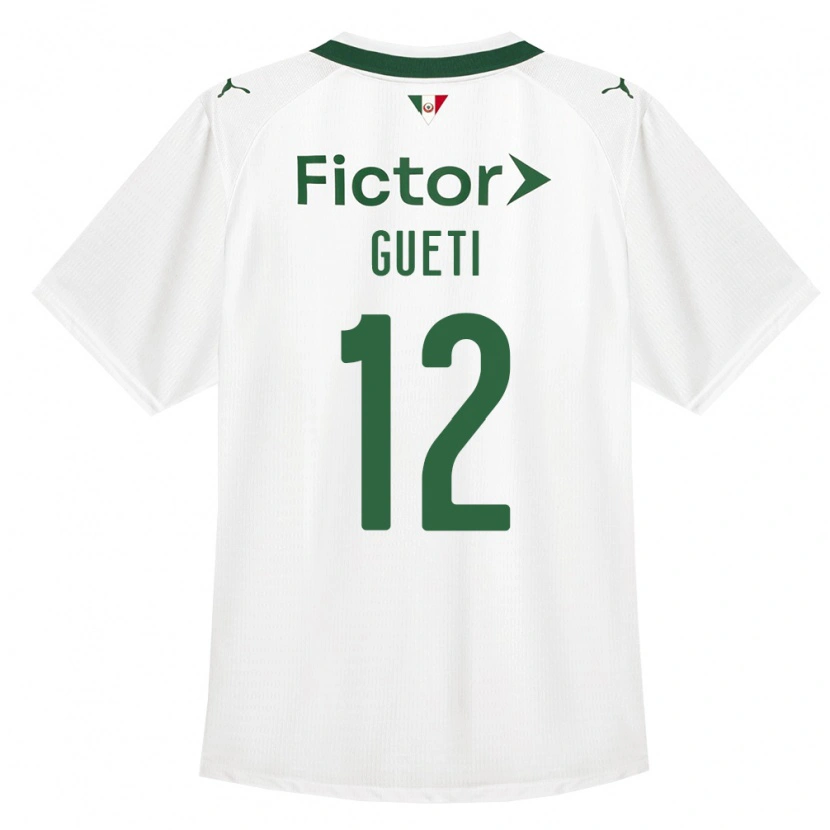 Danxen Heren Rodrigo Gueti #12 Groen Wit Uitshirt Uittenue 2026/27 T-Shirt