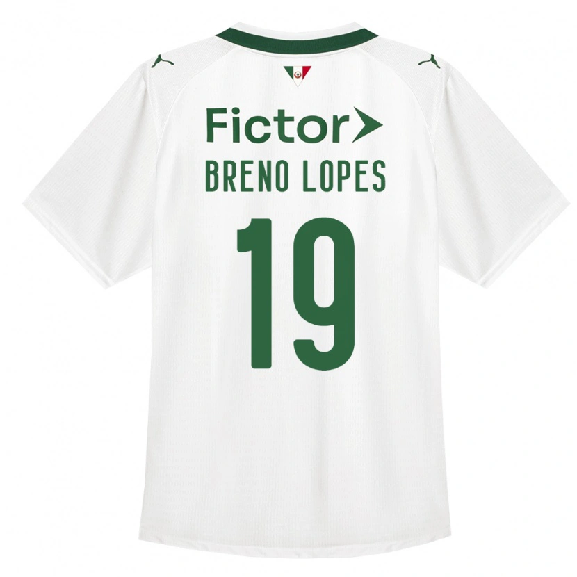 Danxen Heren Breno Lopes #19 Groen Wit Uitshirt Uittenue 2026/27 T-Shirt