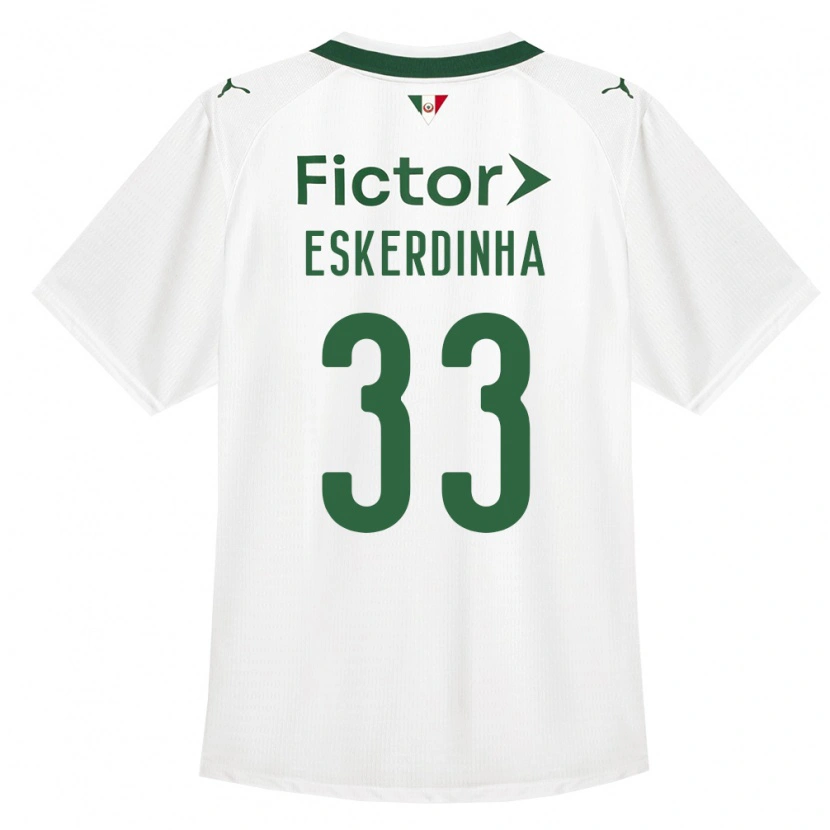 Danxen Heren Eskerdinha #33 Groen Wit Uitshirt Uittenue 2026/27 T-Shirt