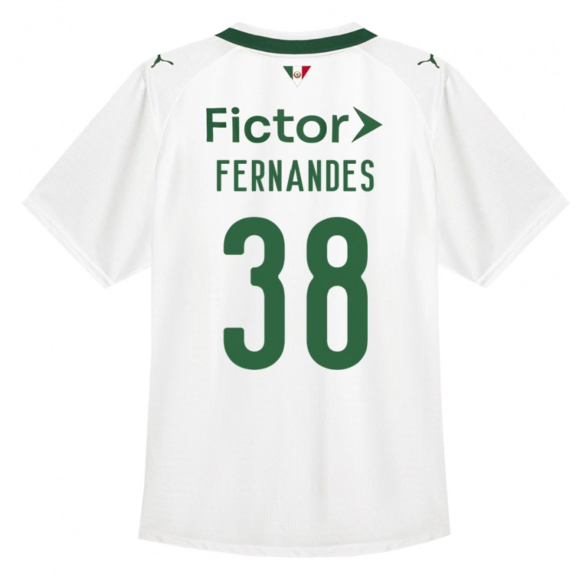 Danxen Heren Matheus Fernandes #38 Groen Wit Uitshirt Uittenue 2026/27 T-Shirt