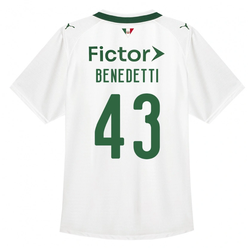 Danxen Heren Luis Benedetti #43 Groen Wit Uitshirt Uittenue 2026/27 T-Shirt