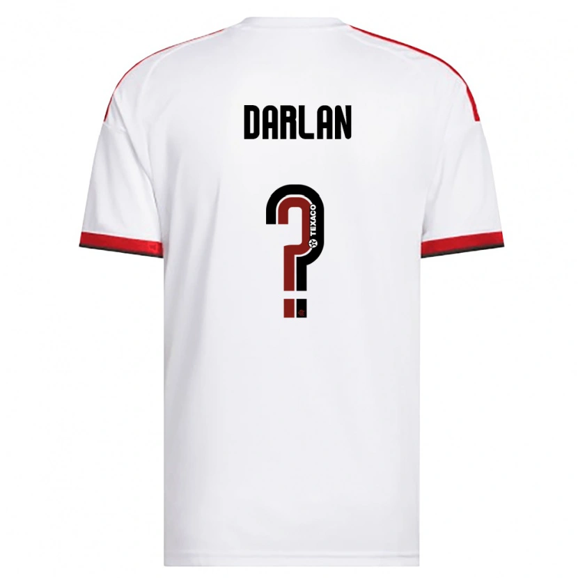 Danxen Heren Darlan #0 Wit Rood Zwart Uitshirt Uittenue 2026/27 T-Shirt