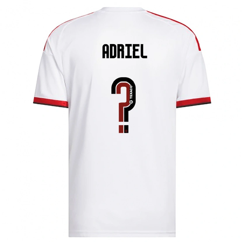Danxen Heren Adriel #0 Wit Rood Zwart Uitshirt Uittenue 2026/27 T-Shirt