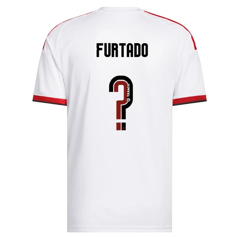 Danxen Heren Lucas Furtado #0 Wit Rood Zwart Uitshirt Uittenue 2026/27 T-Shirt