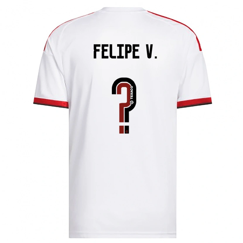 Danxen Heren Felipe Vieira #0 Wit Rood Zwart Uitshirt Uittenue 2026/27 T-Shirt