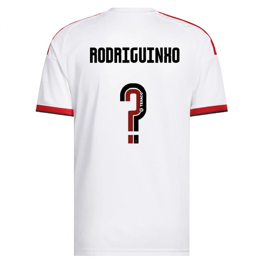 Danxen Heren Rodriguinho #0 Wit Rood Zwart Uitshirt Uittenue 2026/27 T-Shirt