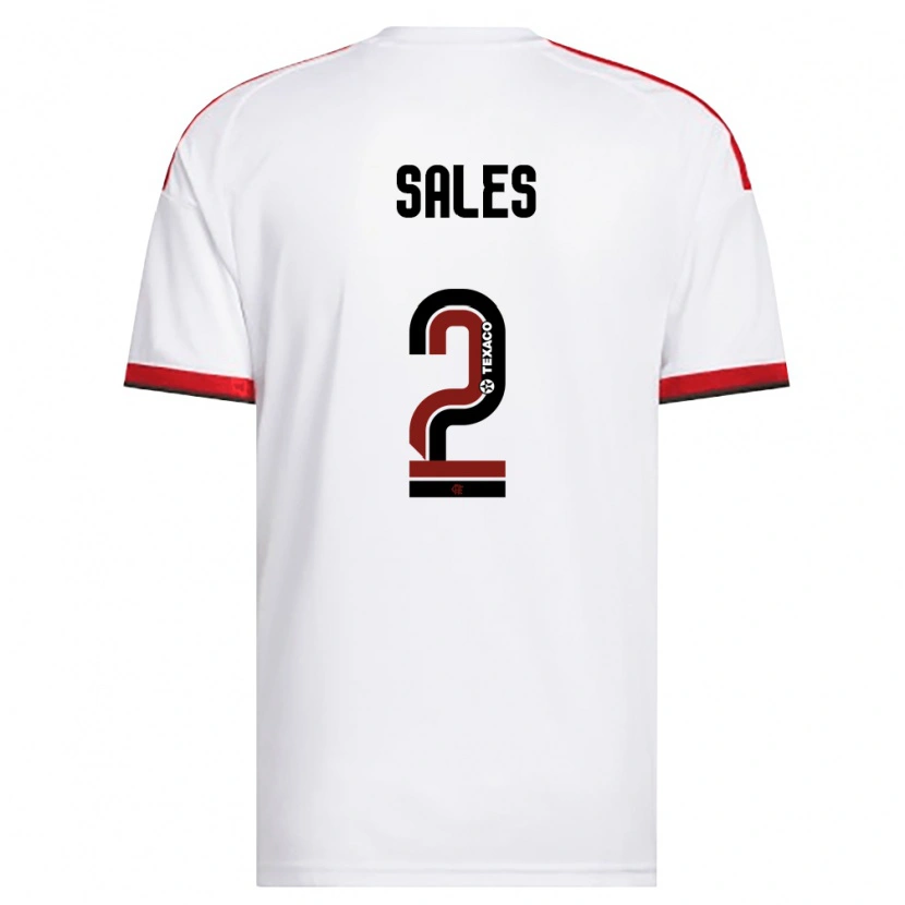 Danxen Heren Daniel Sales #2 Wit Rood Zwart Uitshirt Uittenue 2026/27 T-Shirt