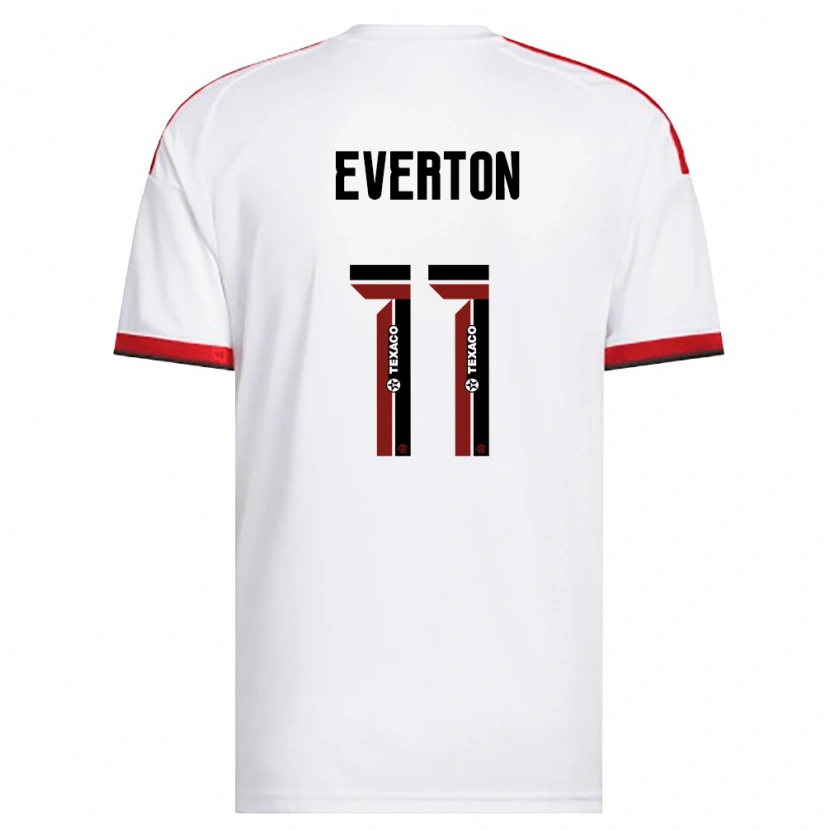 Danxen Heren Everton Sousa Soares #11 Wit Rood Zwart Uitshirt Uittenue 2026/27 T-Shirt