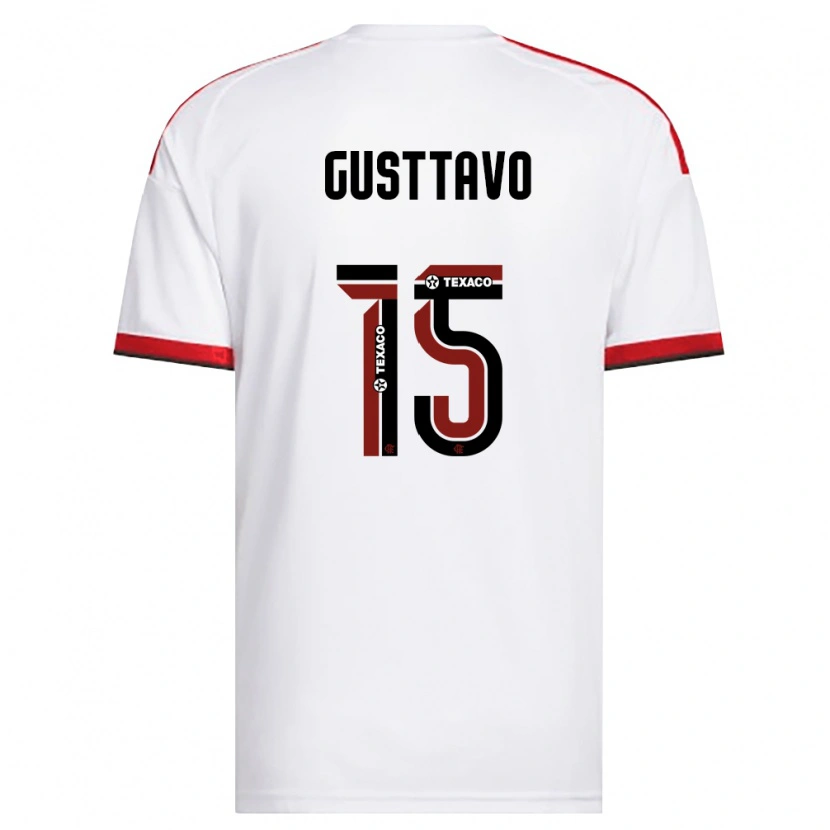 Danxen Heren Gusttavo Sousa #15 Wit Rood Zwart Uitshirt Uittenue 2026/27 T-Shirt