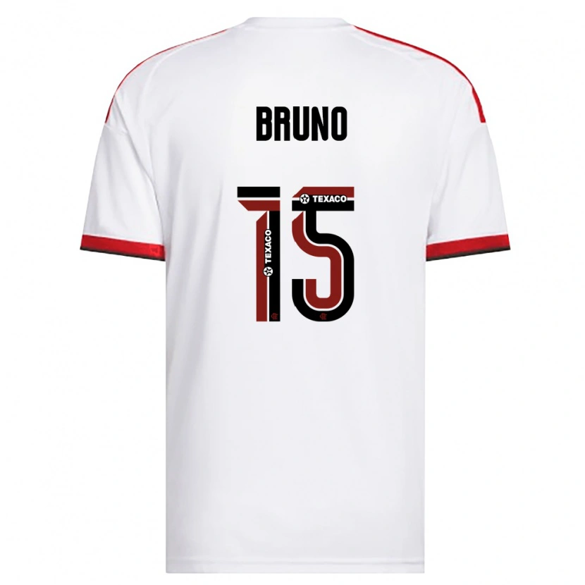 Danxen Heren Fabrício Bruno #15 Wit Rood Zwart Uitshirt Uittenue 2026/27 T-Shirt