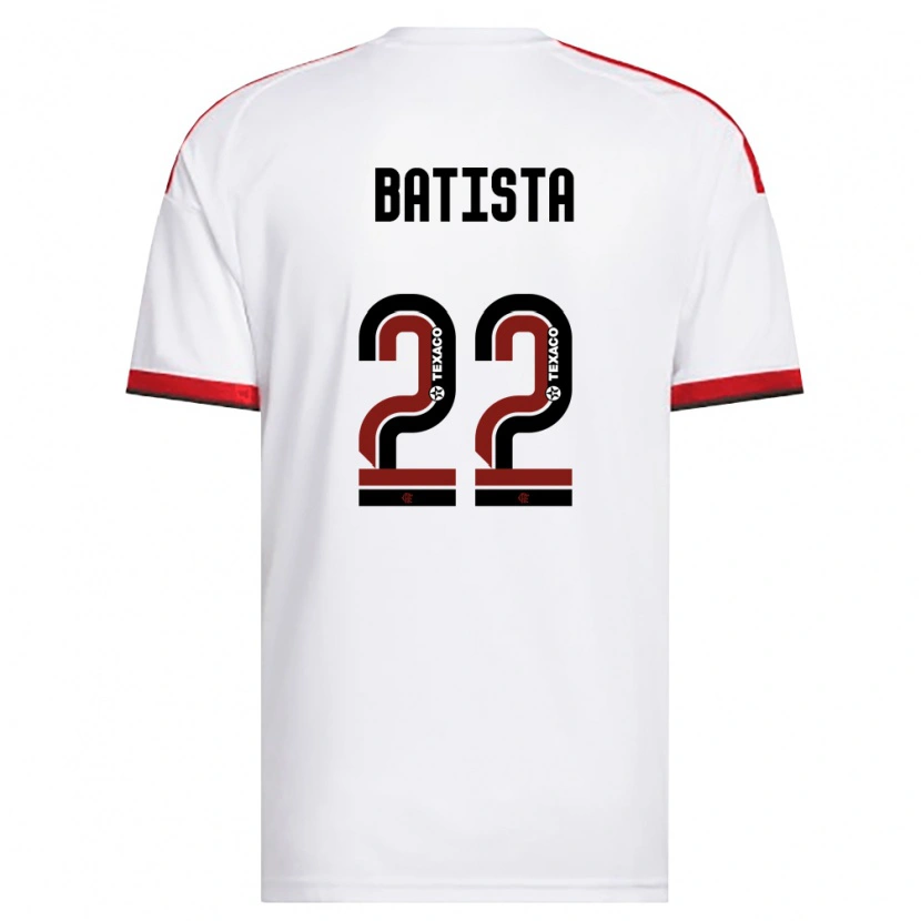 Danxen Heren Gabriel Batista #22 Wit Rood Zwart Uitshirt Uittenue 2026/27 T-Shirt