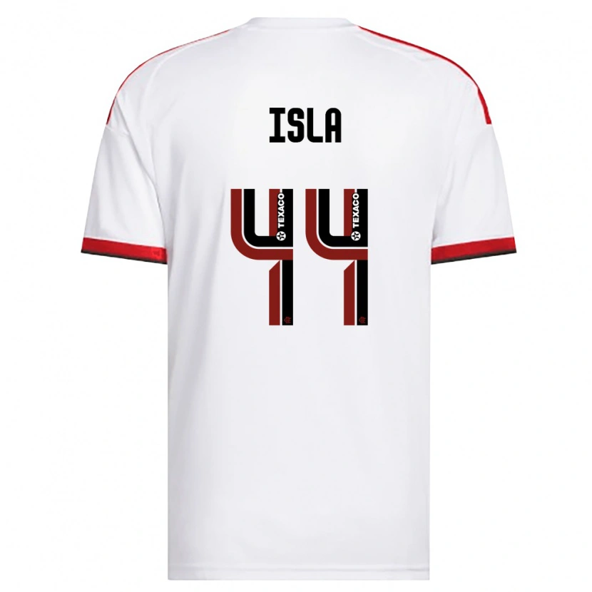 Danxen Heren Mauricio Isla #44 Wit Rood Zwart Uitshirt Uittenue 2026/27 T-Shirt