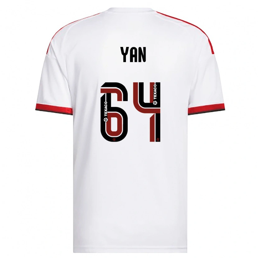 Danxen Heren Wallace Yan #64 Wit Rood Zwart Uitshirt Uittenue 2026/27 T-Shirt