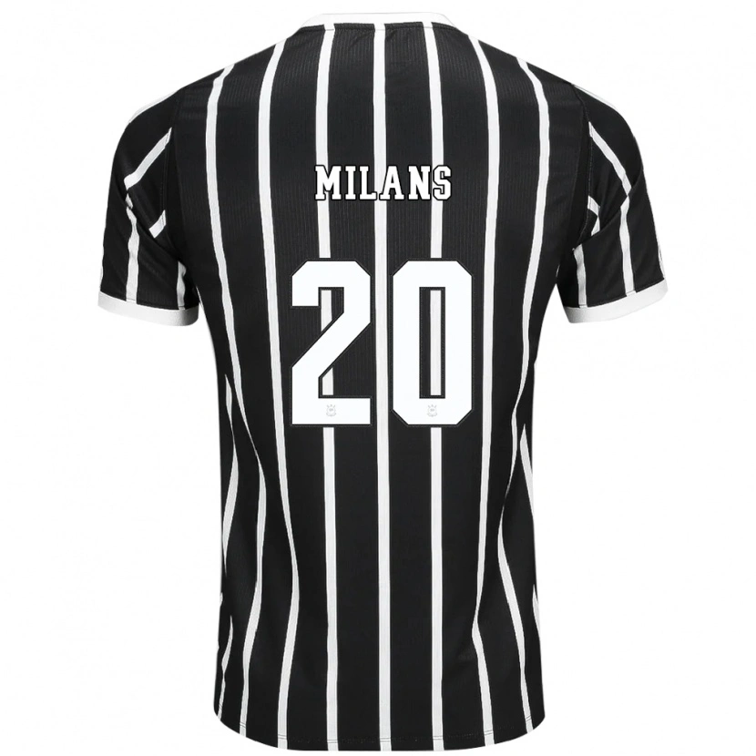 Danxen Heren Pedro Milans #20 Zwart Wit Rood Uitshirt Uittenue 2026/27 T-Shirt