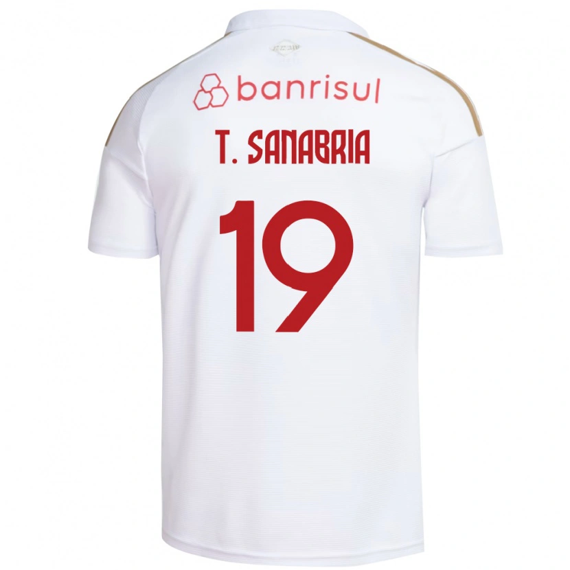 Danxen Heren Antonio Sanabria #19 Wit Rood Uitshirt Uittenue 2026/27 T-Shirt