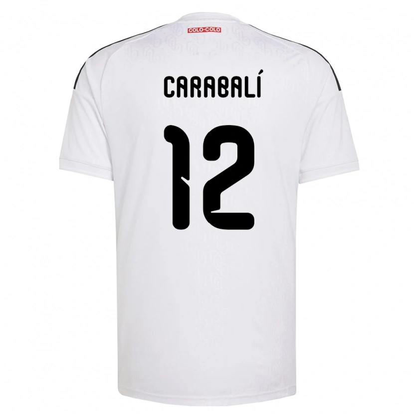 Danxen Dames Omar Carabalí #12 Wit Zwart Thuisshirt Thuistenue 2026/27 T-Shirt