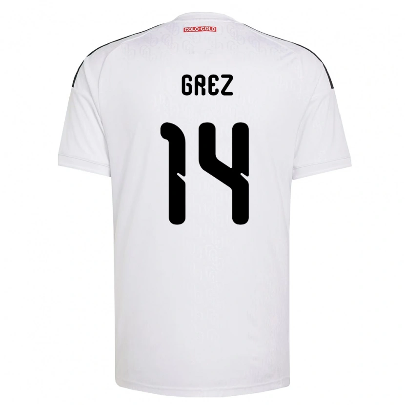 Danxen Dames Javiera Grez #14 Wit Zwart Thuisshirt Thuistenue 2026/27 T-Shirt