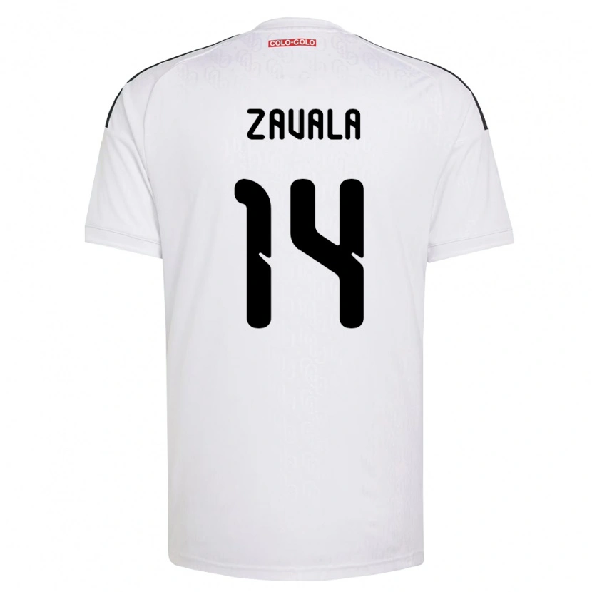 Danxen Dames Cristián Zavala #14 Wit Zwart Thuisshirt Thuistenue 2026/27 T-Shirt