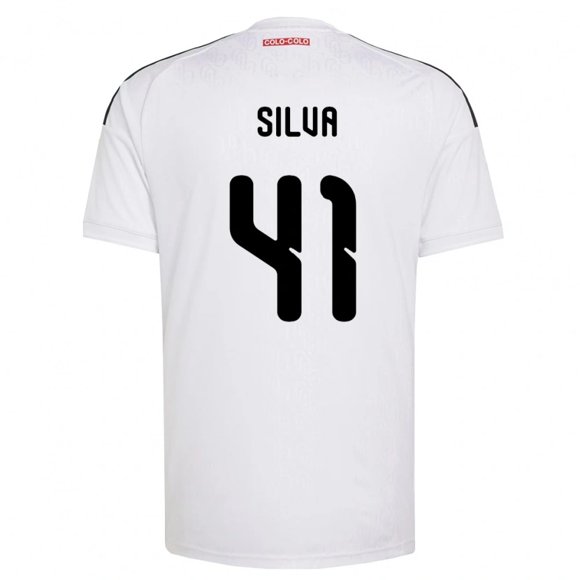 Danxen Dames Bastián Silva #41 Wit Zwart Thuisshirt Thuistenue 2026/27 T-Shirt